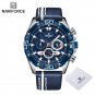 SBE_Casual Genuine Leather Male Watches Waterproof Chronograph Wristwatch Quartz Date Display Clock
