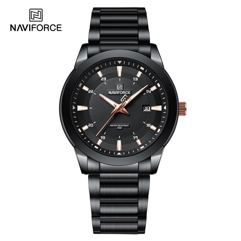 BBB_Brand  Casual Men Watch Stainless Steel Water Resistant Calendar Quartz Wristwatches    2023