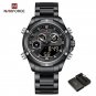 BGY-BOX_Luxury  Mens Watches Stainless Steel Quartz Chronograph Sport Leisure Waterproof Male Clock