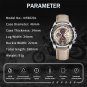 RGCEDBN_2022  Luxury  Watch For Men Multifunction Sport Luminous Mans Quartz Leather Watches Rel&Atilde;&sup3;gi