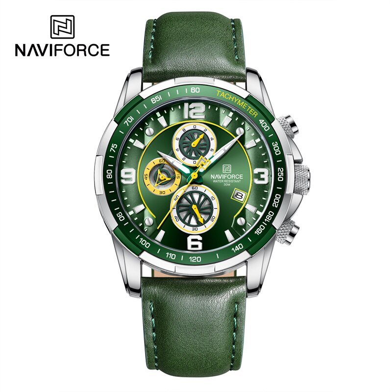 SGNGN_2022  Luxury  Watch For Men Multifunction Sport Luminous Mans Quartz Leather Watches Rel&Atilde;&sup3;gio