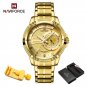 GG-BOX_Brand  Men's Wristwatch Casual Stainless Steel Strap Waterproof Male Quartz Calendar Watches 