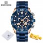 RGBEBE_Classic   Male Watch Stainless steel Waterproof Chronograph Sport Wristwatch Quartz Clock