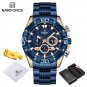 RGBEBE-BOX_Classic   Male Watch Stainless steel Waterproof Chronograph Sport Wristwatch Quartz Clock
