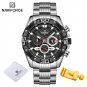 SB_Classic   Male Watch Stainless steel Waterproof Chronograph Sport Wristwatch Quartz Clock