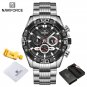 SB-BOX_Classic   Male Watch Stainless steel Waterproof Chronograph Sport Wristwatch Quartz Clock