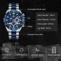 SBE_Classic Male Watch Stainless steel Waterproof Chronograph Sport Wristwatch Quartz Clock