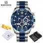 SBE-BOX_Classic   Male Watch Stainless steel Waterproof Chronograph Sport Wristwatch Quartz Clock