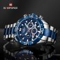 SCE_Classic Male Watch Stainless steel Waterproof Chronograph Sport Wristwatch Quartz Clock
