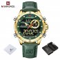 GGNGN BOX_Watches For Men Casual Sports Chronograph Alarm Quartz Wrist Watch Leather Waterproof Cloc