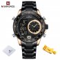 RGB_Men's Watches  Luxury Quartz Watch for Men Chronograph Waterproof 24 Hour LCD Display Luminous S