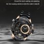 SBE_Men's Watches Luxury Quartz Watch for Men Chronograph Waterproof 24 Hour LCD Display Luminous S
