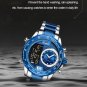 GG_2022 Men's LCD Display Wristwatches Luxury Watch for Men Luminous Waterproof Japan Movement