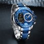 RGB_2022 Men's LCD Display Wristwatches Luxury Watch for Men Luminous Waterproof Japan Movement