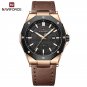 RGBBN_Brand Men's Watches Male Business Leather Strap Waterproof Quartz Calendar Luminous Clock
