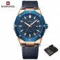 RGBEBE-BOX_Brand Men's Watches Male Business Leather Strap Waterproof Quartz Calendar Luminous Clock