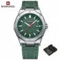SGNGN-BOX_Brand Men's Watches Male Business Leather Strap Waterproof Quartz Calendar Luminous Clock