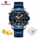 RGBEBE_Digital Sport Watch For Men Steel Waterproof Chronograph Clock Luminous Quartz Wrist watches 