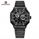 BB_Casual Men's Watch Stainless Steel Waterproof Quartz Wristwatches Male Sport Digital Alarm Lumino