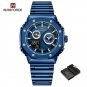 BEBE-BOX_Casual Men's Watch Stainless Steel Waterproof Quartz Wristwatches Male Sport Digital Alarm 
