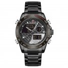 BGYB_Top    Sports Men's Watches Quartz Chronograph Analog clock Stainless steel Military Wrist Watc