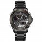 BGYB_Top    Sports Men's Watches Quartz Chronograph Analog clock Stainless steel Military Wrist Watc