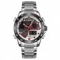 SW_Top    Sports Men's Watches Quartz Chronograph Analog clock Stainless steel Military Wrist Watch 