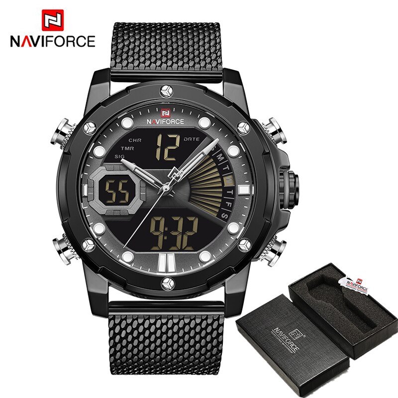 BBB BOX_Watches   Luxury Quartz Mens Watch Waterproof Big Sport Wristwatches Stainless Steel Date