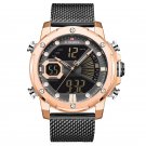 RGBB_Watches   Luxury Quartz Mens Watch Waterproof Big Sport Wristwatches Stainless Steel Date
