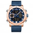 RGBEBE_Watches   Luxury Quartz Mens Watch Waterproof Big Sport Wristwatches Stainless Steel Date