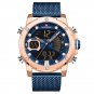 RGBEBE_Watches   Luxury Quartz Mens Watch Waterproof Big Sport Wristwatches Stainless Steel Date