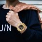 RGBEBE_Watches Luxury Quartz Mens Watch Waterproof Big Sport Wristwatches Stainless Steel Date