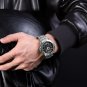 BYB-BOX_AVIFORCE Men's Watch Luxury Stainless Steel Waterproof Sport Quartz Luminous Wristwatches fo