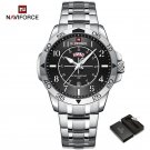 SBS-BOX_AVIFORCE Men's Watch Luxury Stainless Steel Waterproof Sport Quartz Luminous Wristwatches fo
