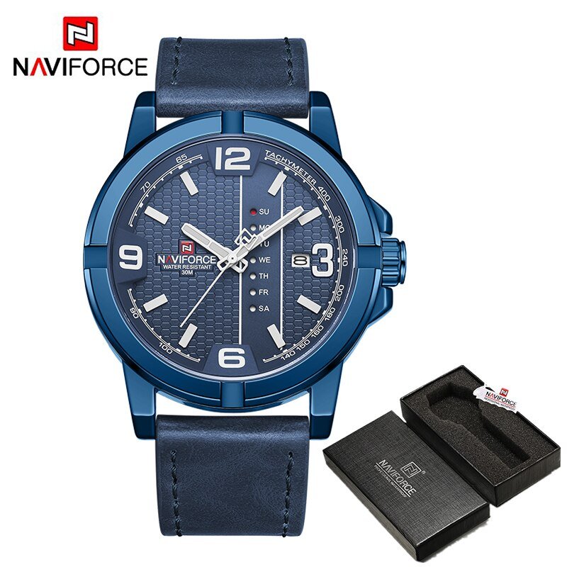 BEWBE-BOX_Watches for Men Top   Casual Quartz Watch Mens Leather Waterproof Wristwatch Male Clock