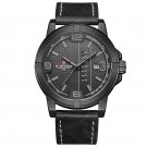BGYB_Watches for Men Top   Casual Quartz Watch Mens Leather Waterproof Wristwatch Male Clock