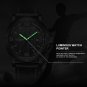 BGYB-BOX_Watches for Men Top   Casual Quartz Watch Mens Leather Waterproof Wristwatch Male Clock