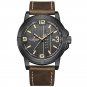 BYDBN_Watches for Men Top   Casual Quartz Watch Mens Leather Waterproof Wristwatch Male Clock