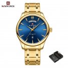GBE-BOX_Watches for Men Stainless Steel Strap Waterproof Male Quartz Wristwatches Luminous Clock