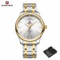 GW-BOX_Watches for Men Stainless Steel Strap Waterproof Male Quartz Wristwatches Luminous Clock