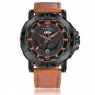 BOLBN_Top Luxury Band Mens Watches Sport Quartz Watch Men Leather Strap Clock Male Military Wristwa