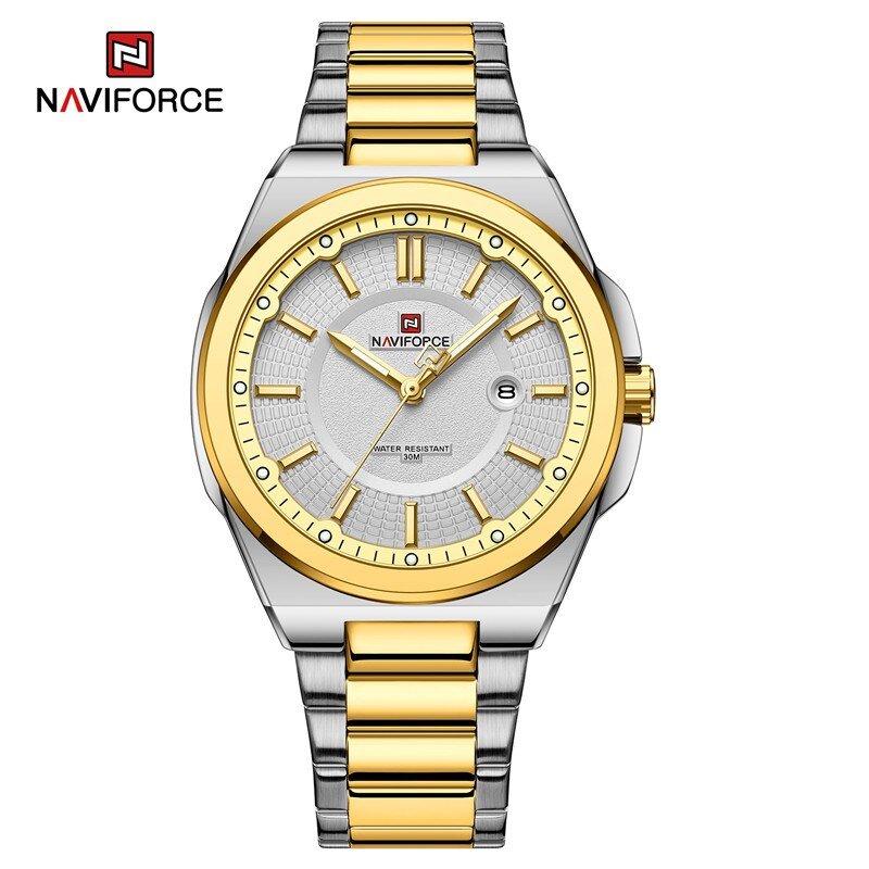 GW_Watch for Men Stainless Steel Waterproof Military Male Wristwatch Quartz Date Clock Luminous