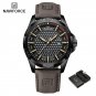 BYD.BN-BOX_Brand Luxury Men Watches Leather Strap Male Waterproof Military Wristwatch Quartz Date Cl