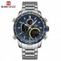 SBE_NAVIFROCE Classic Man Watches Luminous Digital Sport Waterproof Wristwatches Calendar Quartz Clo