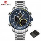SBE-BOX_NAVIFROCE Classic Man Watches Luminous Digital Sport Waterproof Wristwatches Calendar Quartz