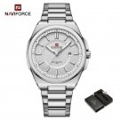 SW-BOX_2023   Watch For Men Stainless Steel Band Quartz Wristwatches Male Clock with Luminous Pointe
