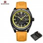 BYY.BN-BOX_Brand  Waterproof Luminous Men's Watches Leather Strap Military Sport Wristwatches    202