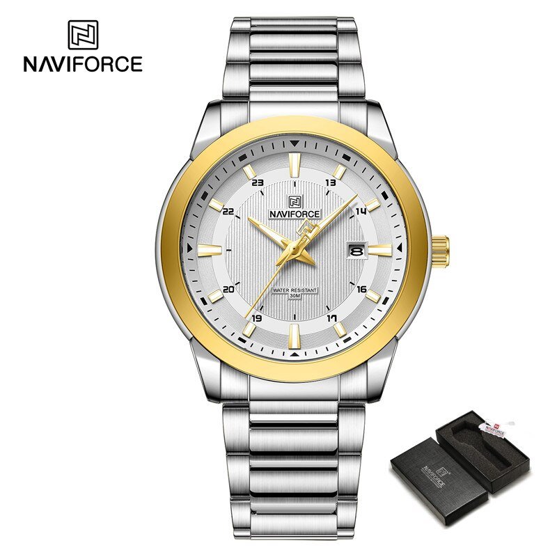 SGW-BOX_2023   Men Watches Date Waterproof Quartz Wristwatch Luxury Casual Luminous Clock