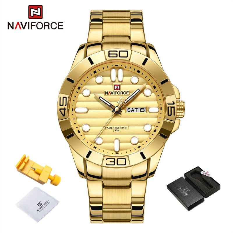 GG BOX_2022  Luxury Watch Casual Quartz Wrist Watch Full Steel Waterproof Watch Men's   Masculin