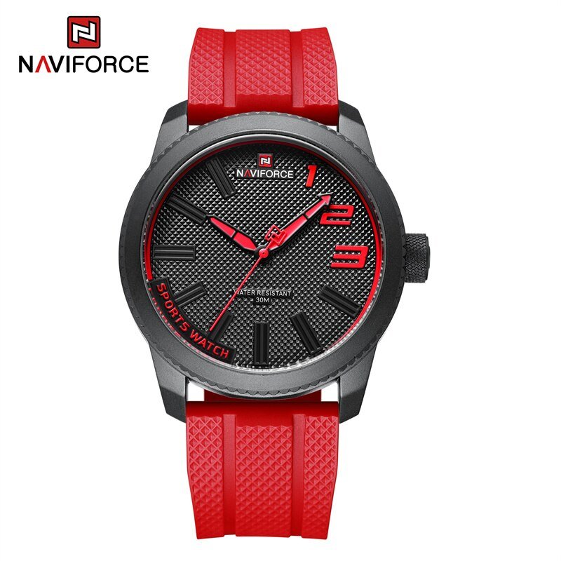 BRR_2022  Arrival  Luxury Silicone Strap Mens Watches Waterproof Sport Quartz Military Watch Men Clo
